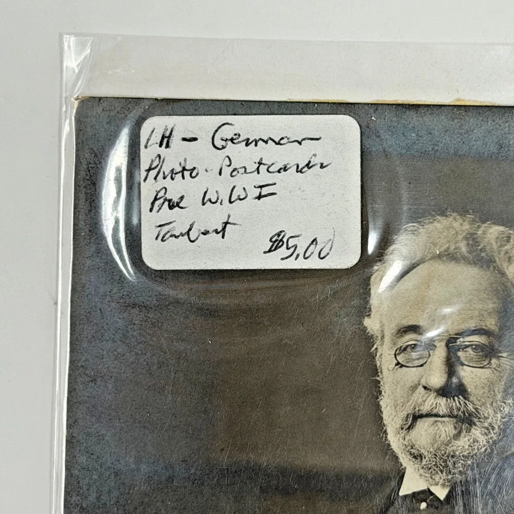 Vintage German Real Photo Postcard Ernst Eduard Taubert Portrait Pre-WWI